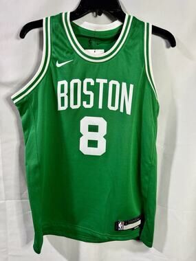 NWT Youth L 14/16 Nike Swingman NBA Boston Celtics Kristaps Porzingis Jersey